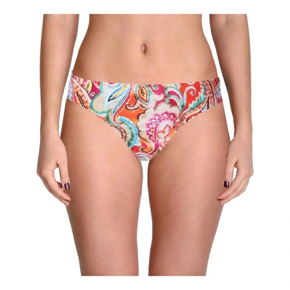 LAUREN RALPH LAUREN Women's Sunrise Printed Hipster Bikini Bottom